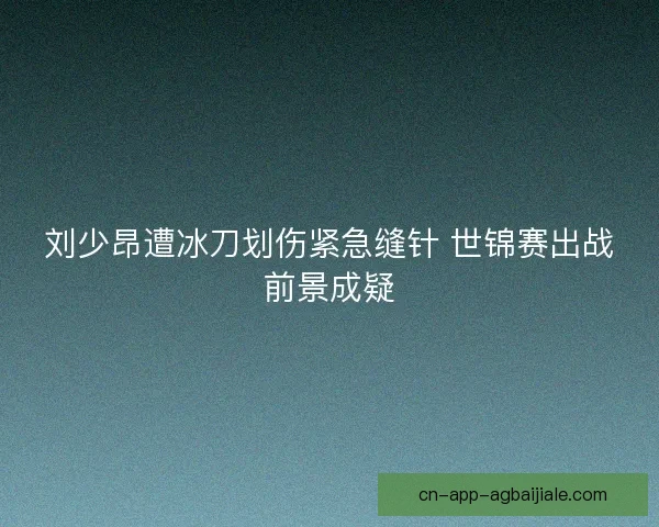 刘少昂遭冰刀划伤紧急缝针 世锦赛出战前景成疑